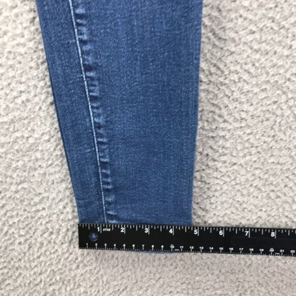 MADEWELL Womens Size 26 Medium Wash 9" Mid Rise Skinny Stretch Denim Jeans - Picture 15 of 16